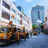 中山出租高空升降車、工程車、路燈車、登高車、吊籃作業(yè)車租賃